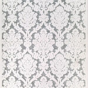 My Texas House Charlotte 5'2" X 7'6" Natural Gray Floral Area Rug