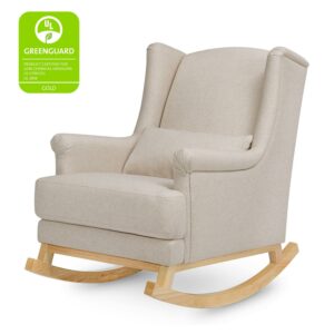 Namesake Miranda Wingback Rocker in Performance Beach Eco-Weave with Light Legs