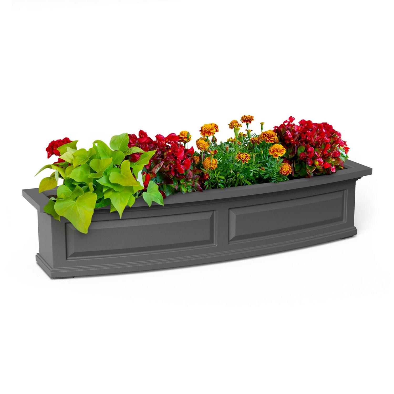 Nantucket 4FT Window Box - Graphite Grey