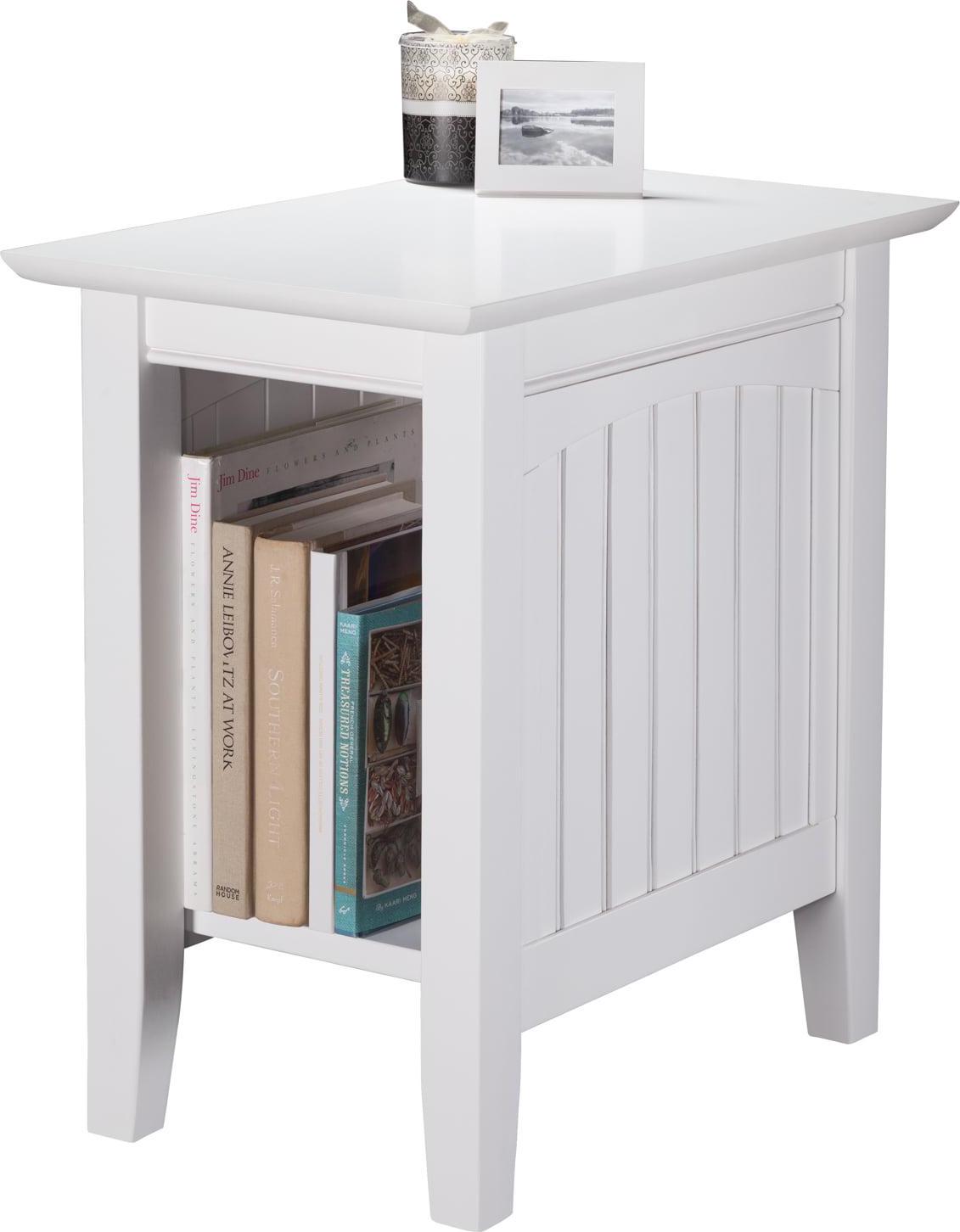 AFI Charlotte Indoor Farmhouse Shelves Wood End Table, Multiple Colors - Image 3