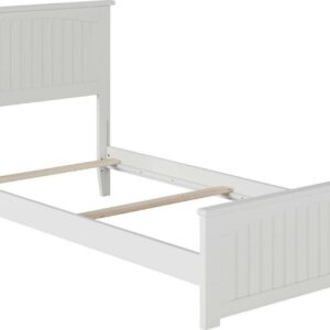 AFI Nantucket Twin XL Foundation Bed with Matching Footboard, White