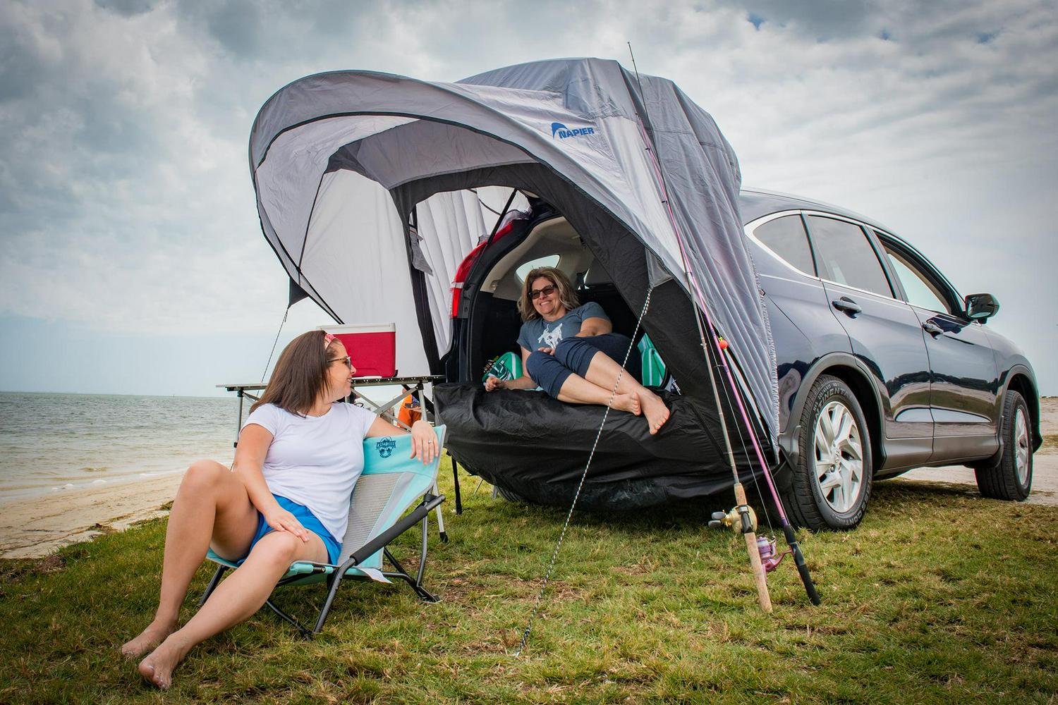 Napier Sportz Cove 61500 Easy Setup Medium/Large SUV Tailgate Shade Awning Tent 7lbs, 2ft Awning - Image 13