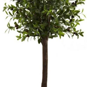 4" Olive Topiary Silk Tree