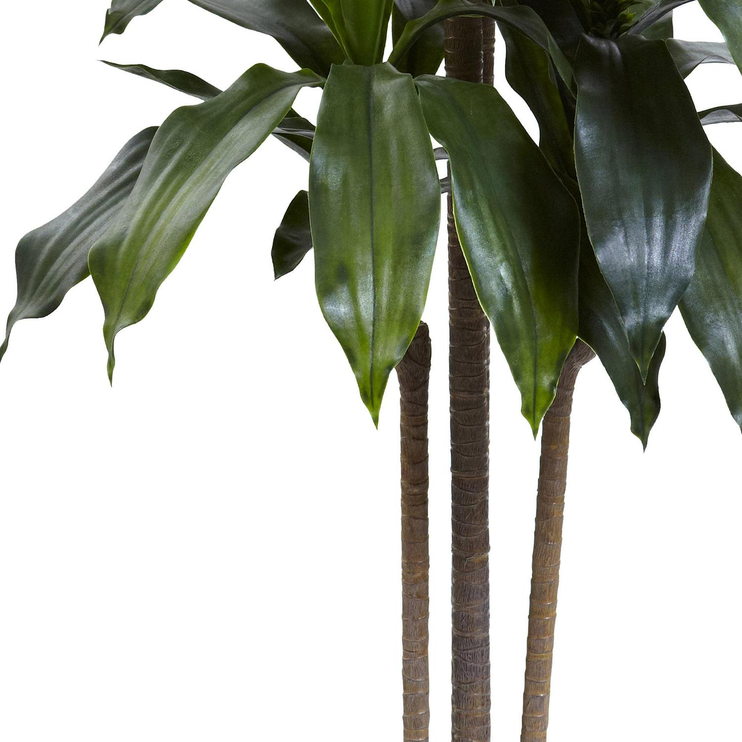 Nearly Natural 5' Dracaena Plastic Artificial Plant UV Resistant (Indoor/Outdoor), Green - Image 3