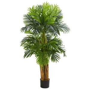 Nearly Natural 5' Triple Areca Palm Artificial Tree