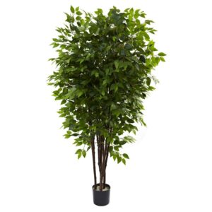 Nearly Natural 6.5' Deluxe Ficus Artificial Tree