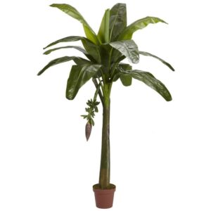Nearly Natural 6' Banana Silk Tree - Real Touch Green