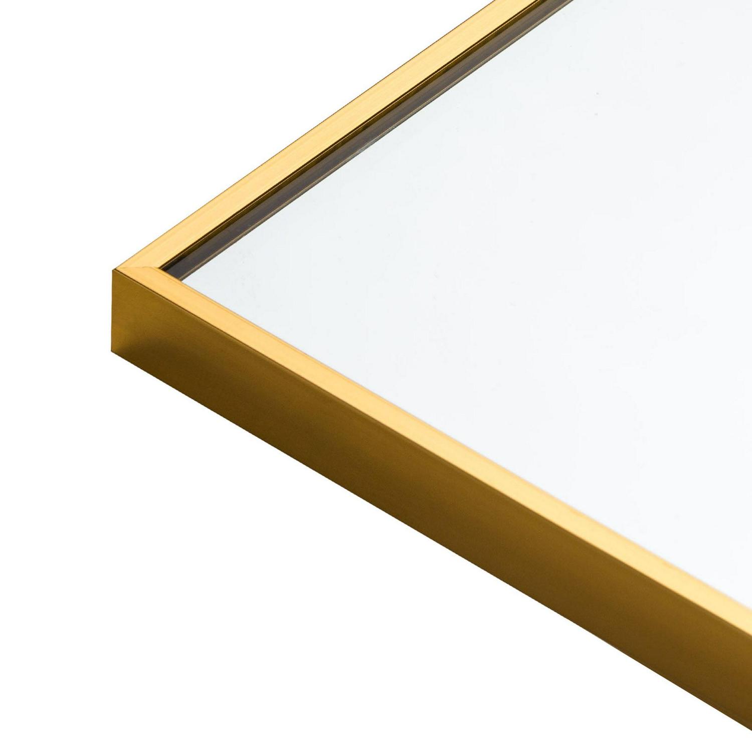 22" x 64" Gold Modern Floor Mirror - Image 10