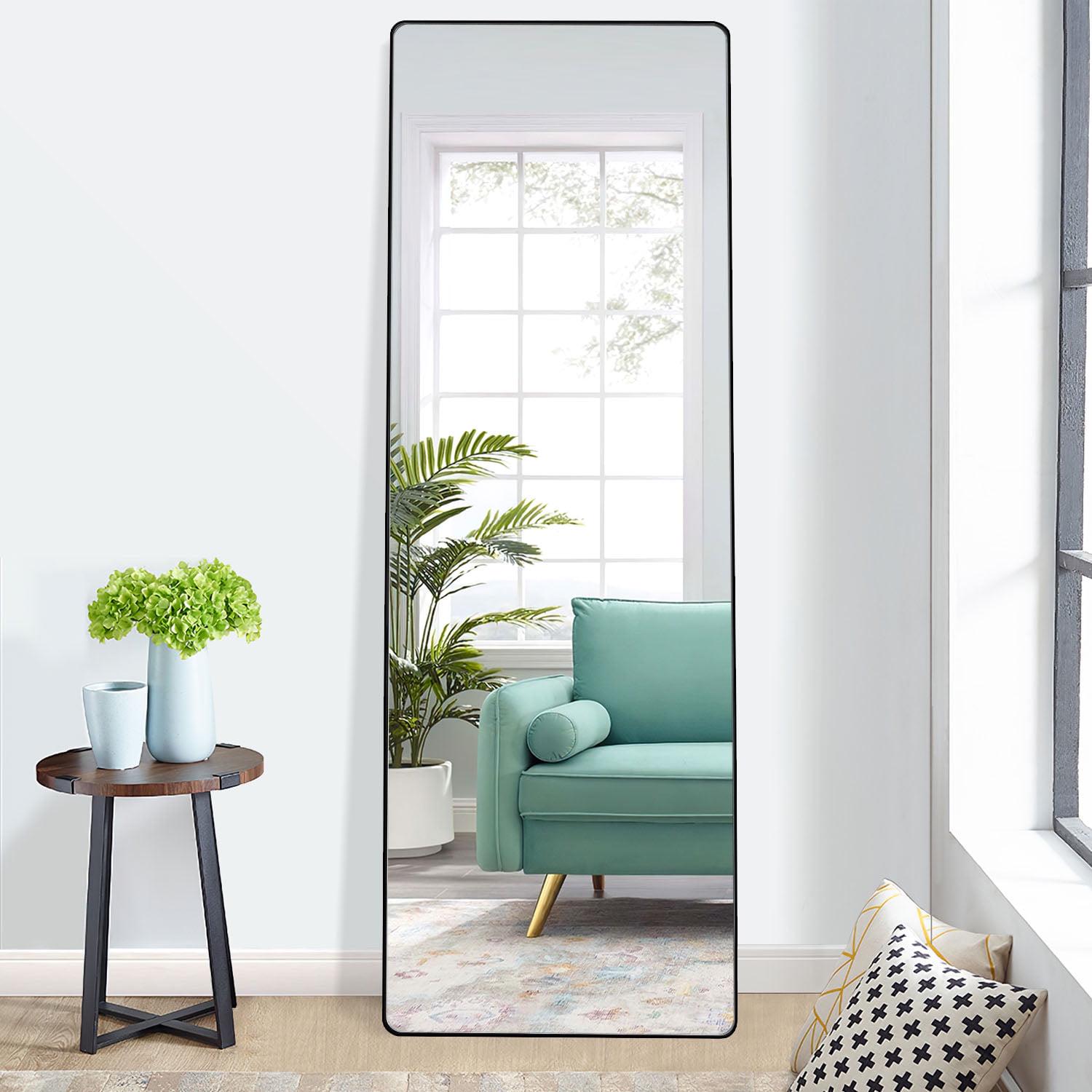 22" x 65" Black Contemporary Full Length Mirror - Image 5