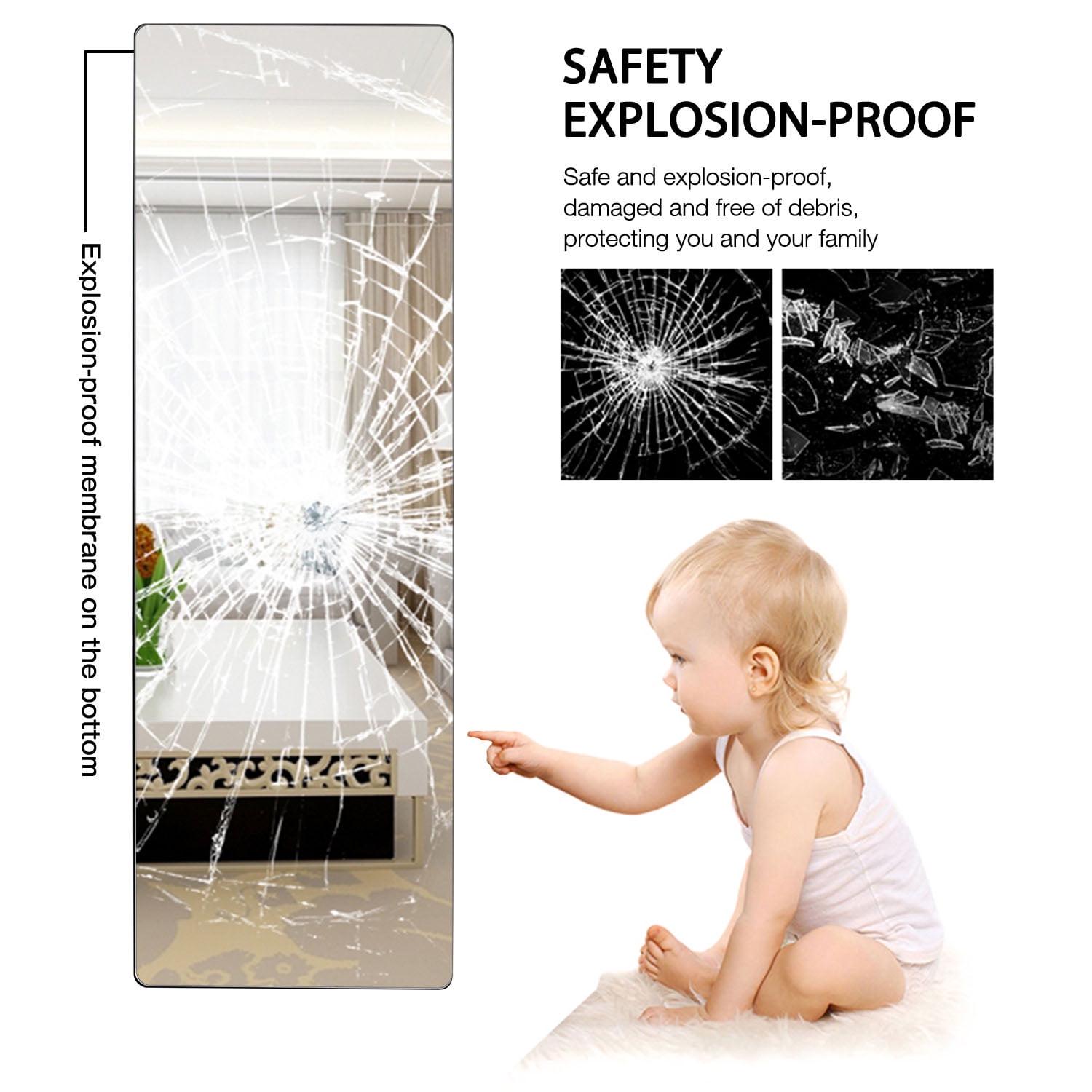 22" x 65" Black Contemporary Full Length Mirror - Image 8