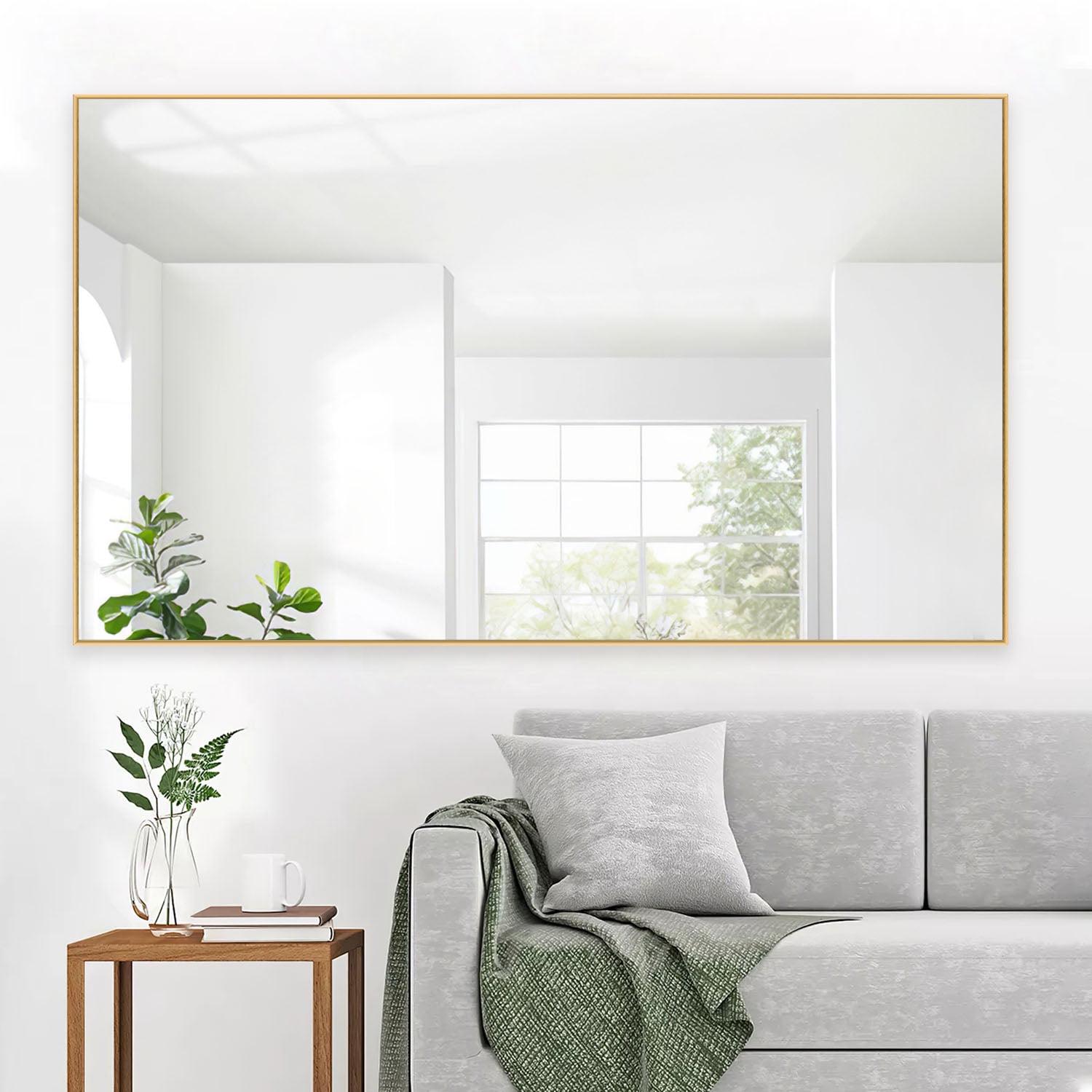 32" x 1.6" Gold Classic Floor Mirror - Image 2
