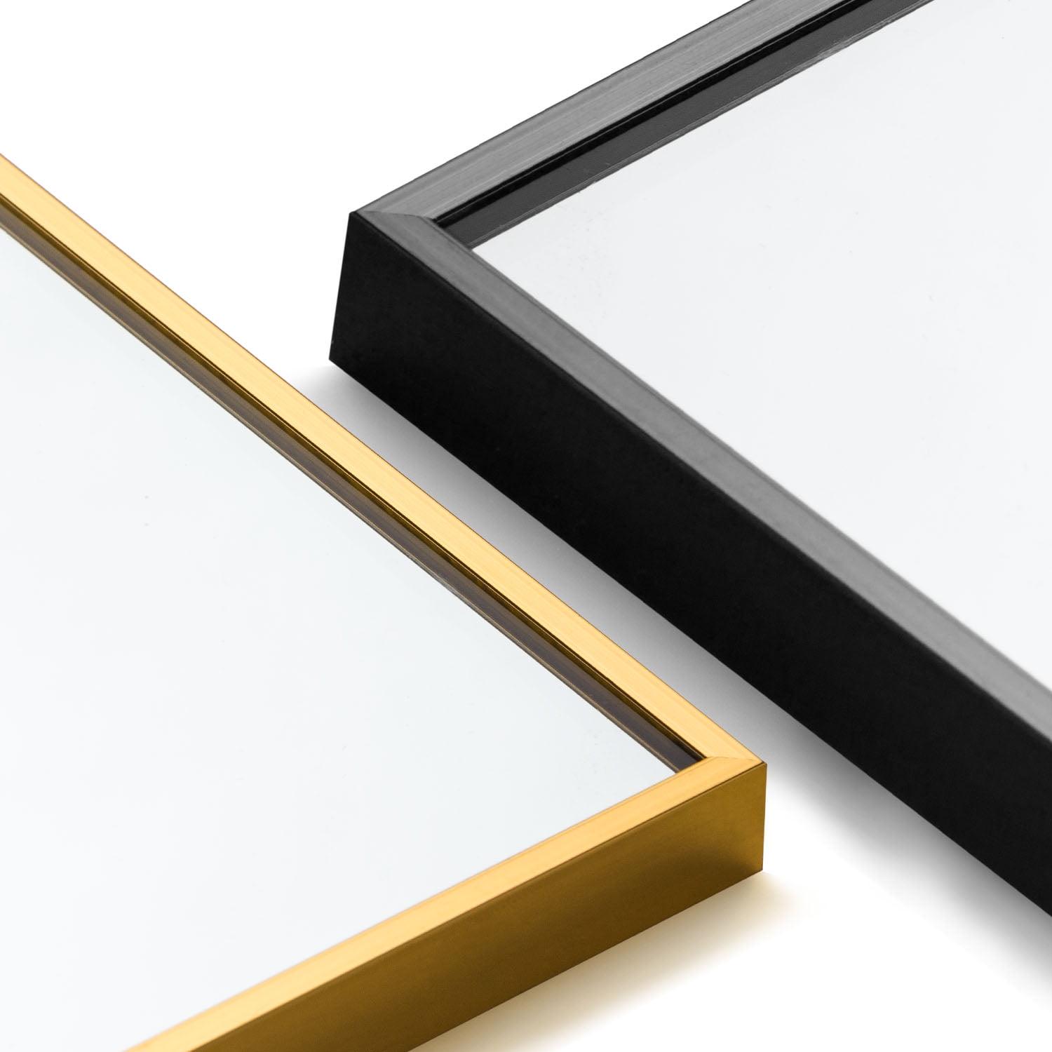 32" x 1.6" Gold Classic Floor Mirror - Image 4