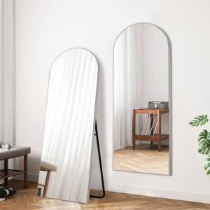 65"x22" Arch Full Length Mirror Floor Mirror with Stand Living Room Wall Mirror, Gold