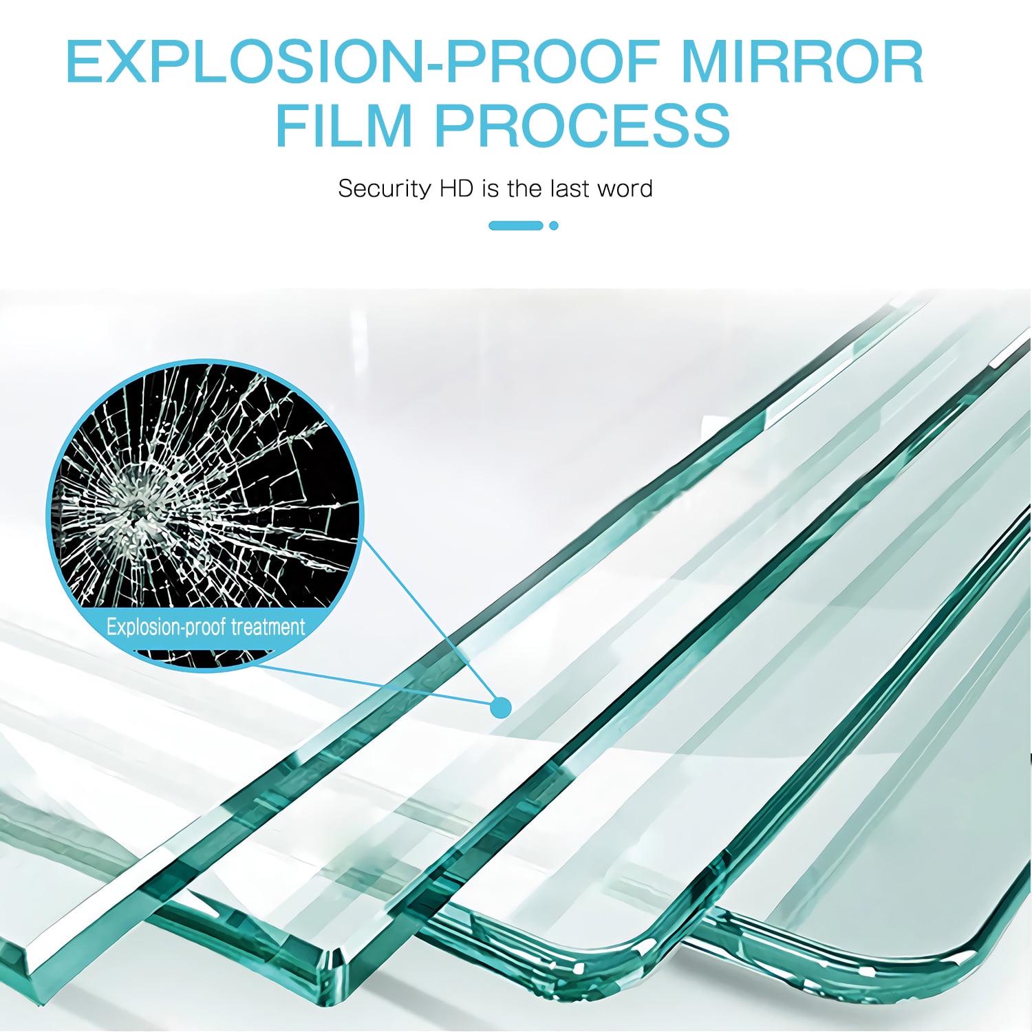 71"x32" Black Modern Full Length Mirror - Image 8