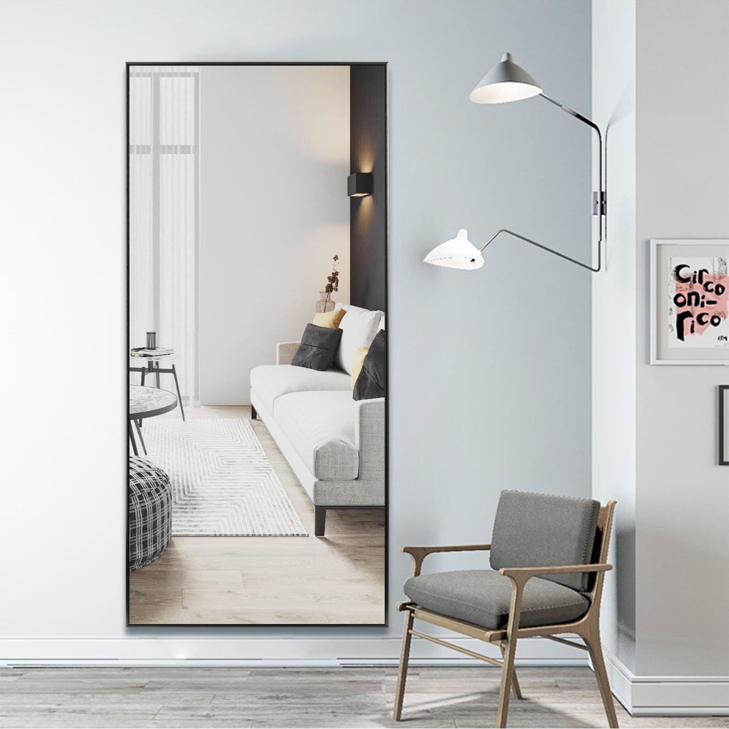 71"x32" Black Modern Full Length Mirror - Image 3