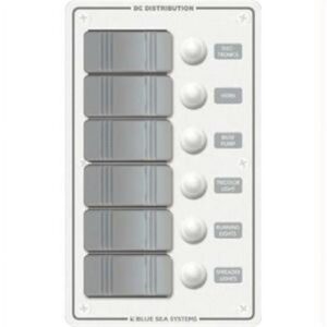 Blue Sea Systems Boat/RV 8273 DC Circuit Breaker Switch Panels 6 Position
