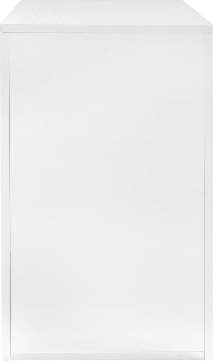 Niche Mod Freestanding Pedestal Two Drawer Filing Cabinet- White Wood Grain - Image 3