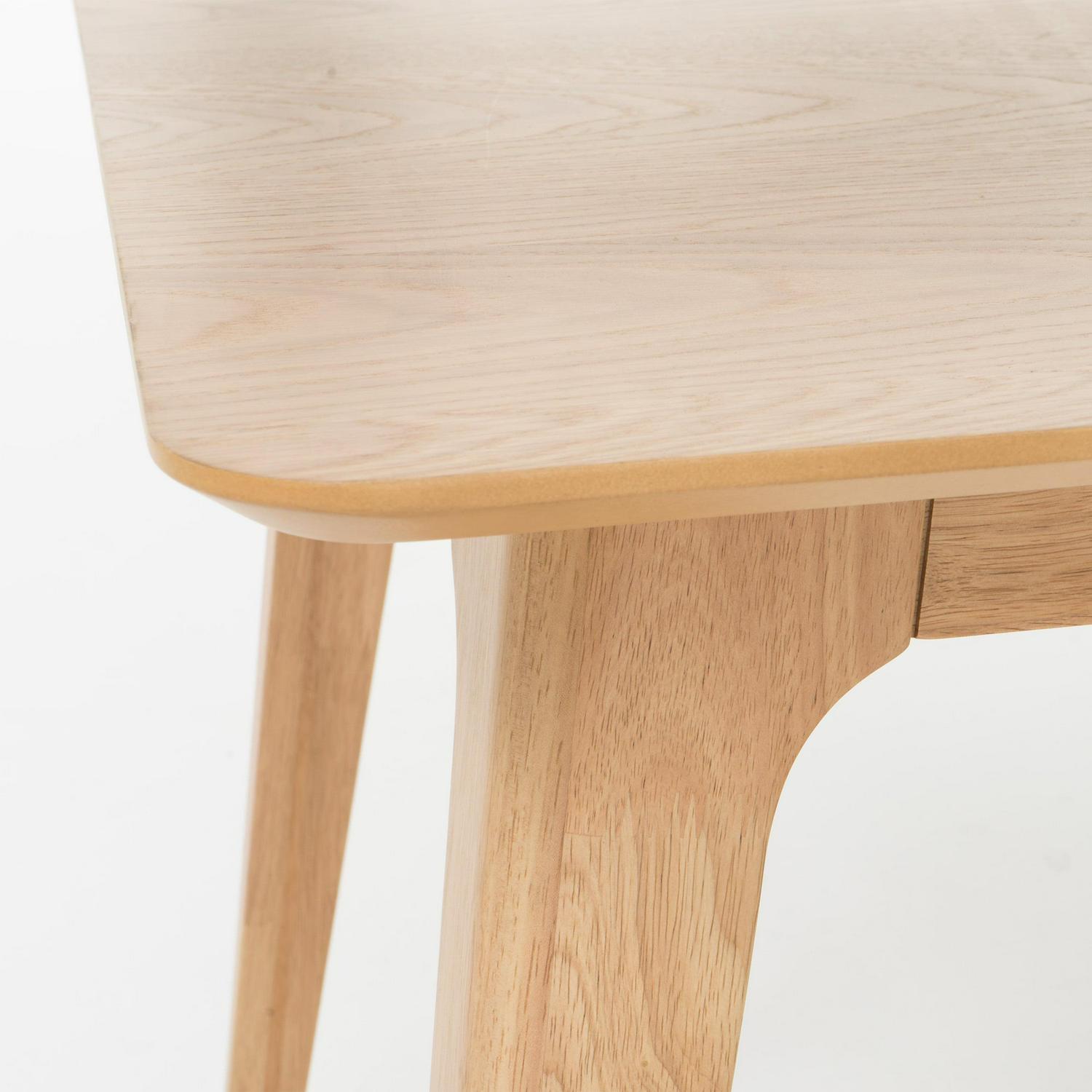 Noble House Caruso Mid-Century Modern 5 Piece Dining Set, Light Beige and Natural Oak - Image 9