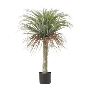 Noble House Outdoor Suches 42.5 in Artificial Plastic Tabletop Yucca Plant, Green