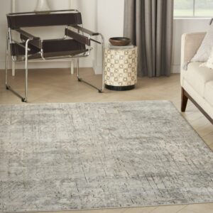 Nourison Concerto Rustic Beige/Grey 5'3" x 7'3" Area Rug, (5x7)