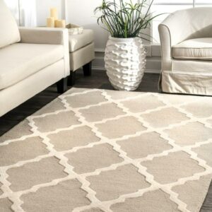 NuLOOM Hand Hooked Marrakech Trellis Rug Tan
