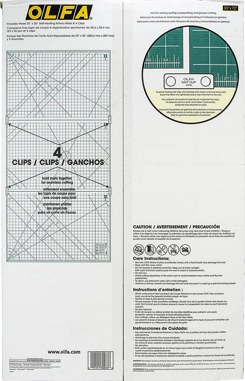 OLFA Continuous Grid Rotary Mat Set 35"X70"- - Image 6