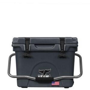 ORCA 20 Quart Hard Cooler Insulated Ice Chest, Charcoal Gray
