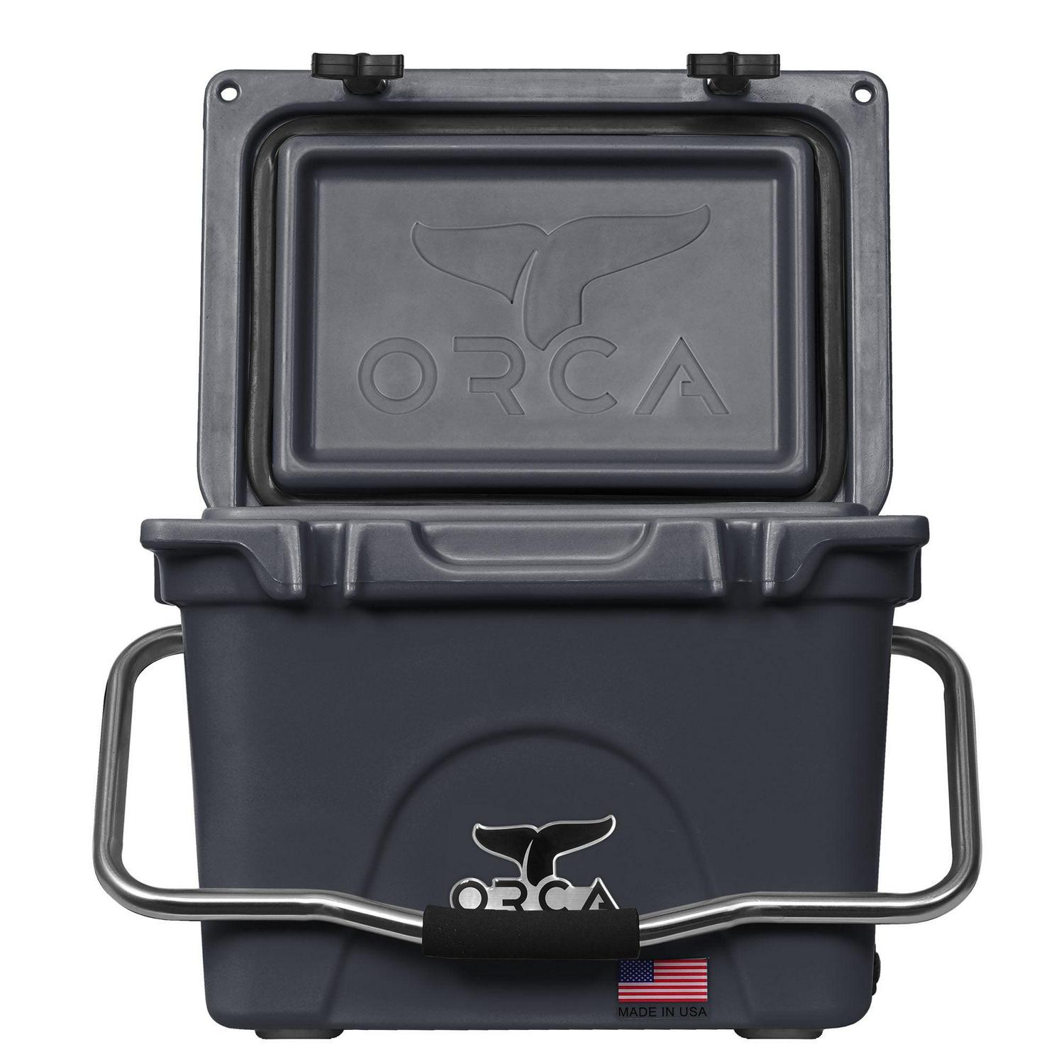 ORCA 20 Quart Hard Cooler Insulated Ice Chest, Charcoal Gray - Image 3