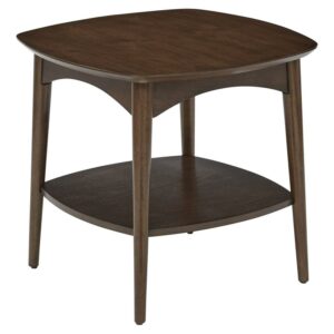 OSP Home Furnishings Copenhagen Accent Table in Walnut Finish