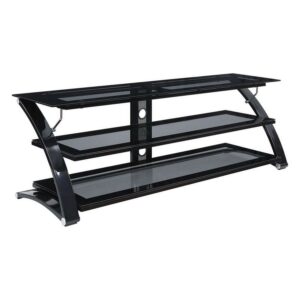 Valaro TV Stand with Smoke Glass and Black Border