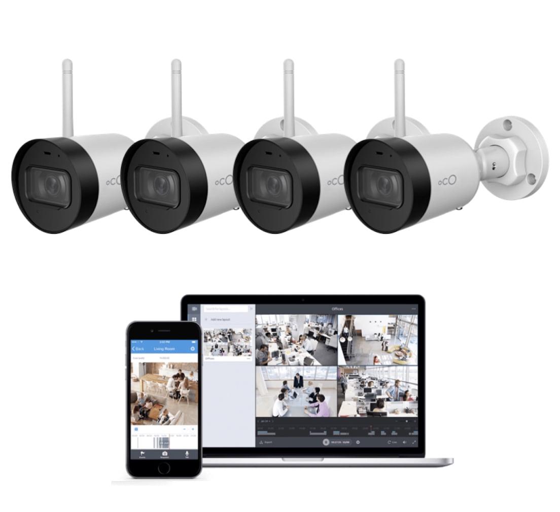 Oco Bullet Outdoor Indoor Security Camera Weatherproof Video Monitoring Surveillance with Cloud Storage and SD card