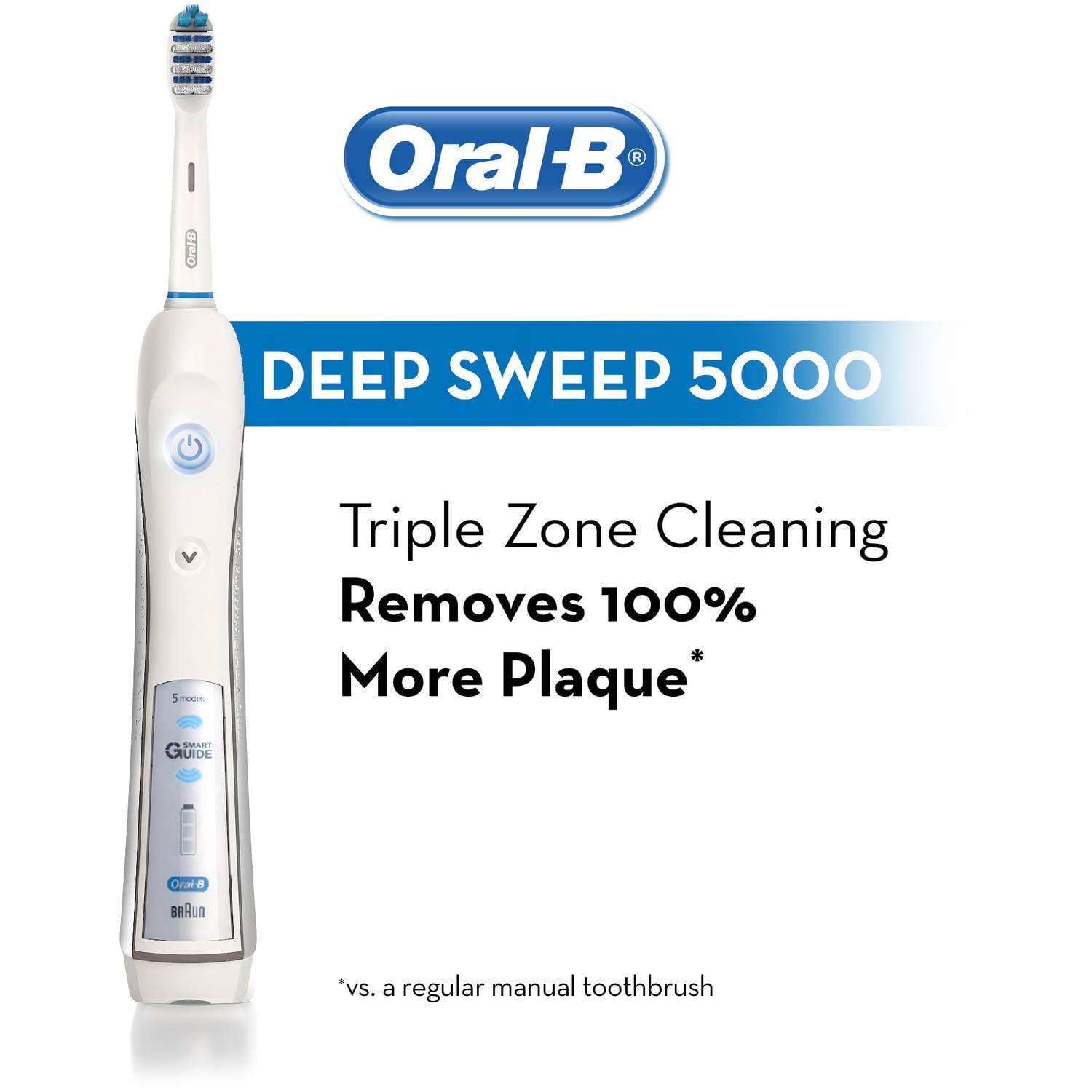 Oral-B Deep Sweep + Smart Guide Triaction 5000 Rechargeable Electric Toothbrush - Image 4