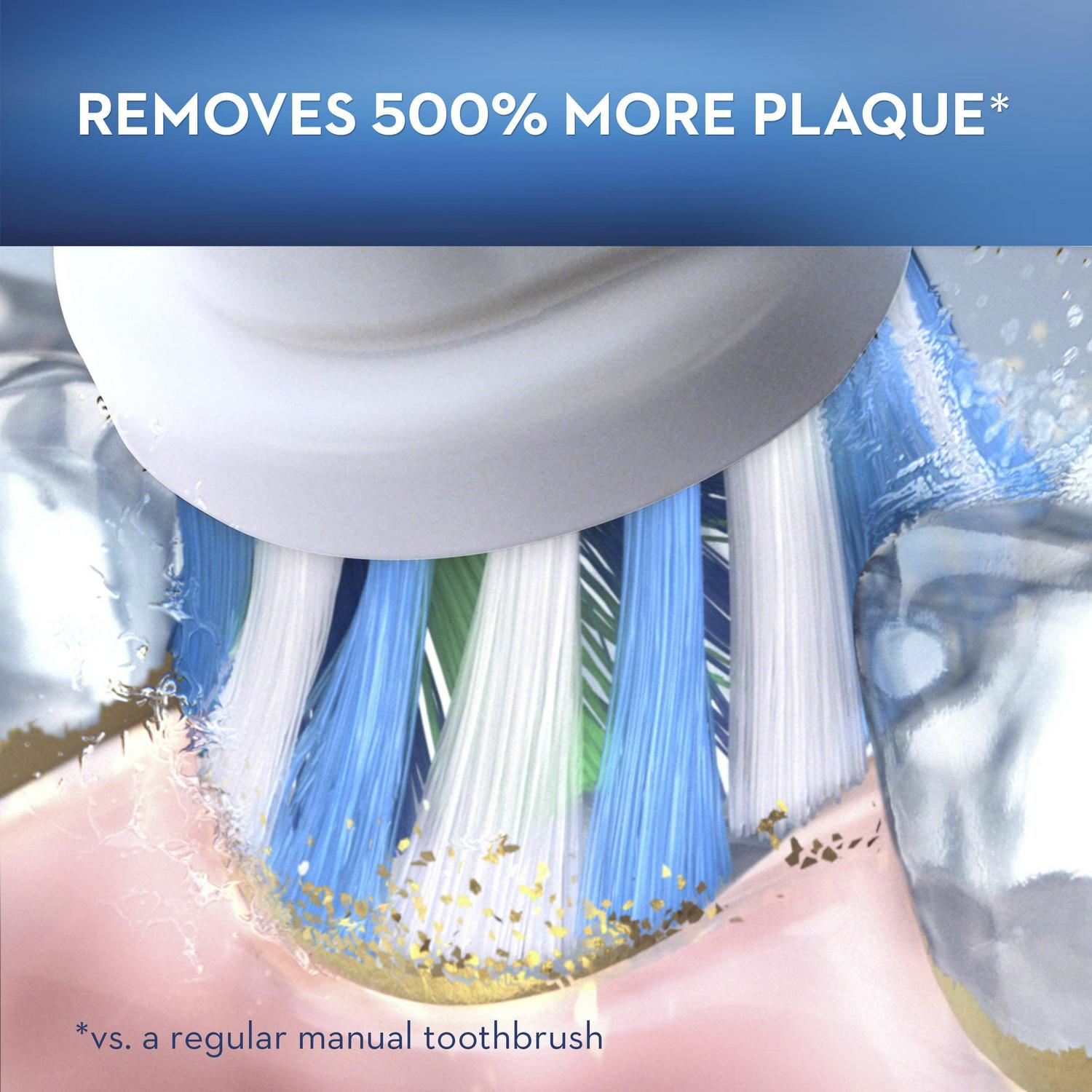 Oral-B Genius X Luxe Rechargeable Electric Toothbrush With Artificial Intelligence, 7 Brush Heads, 1 Travel Case, Sakura Pink - Image 6