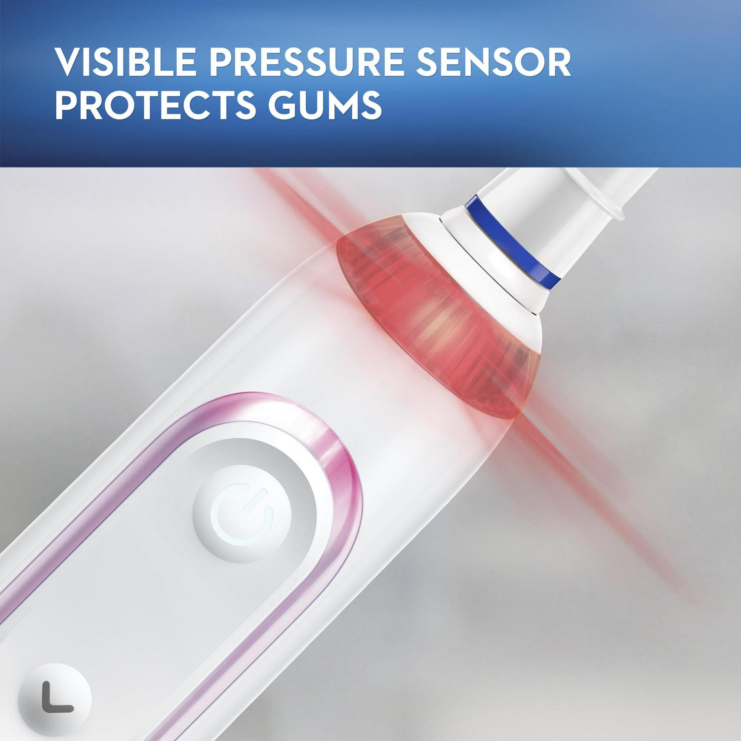 Oral-B Genius X Luxe Rechargeable Electric Toothbrush With Artificial Intelligence, 7 Brush Heads, 1 Travel Case, Sakura Pink - Image 12