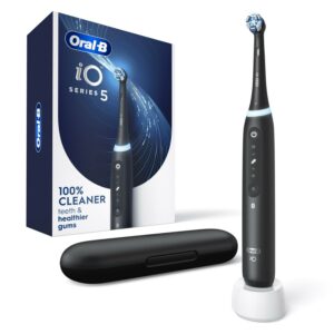 Oral-B iO Series 5 Electric Toothbrush with (1) Compact Brush Head, Rechargeable, Black