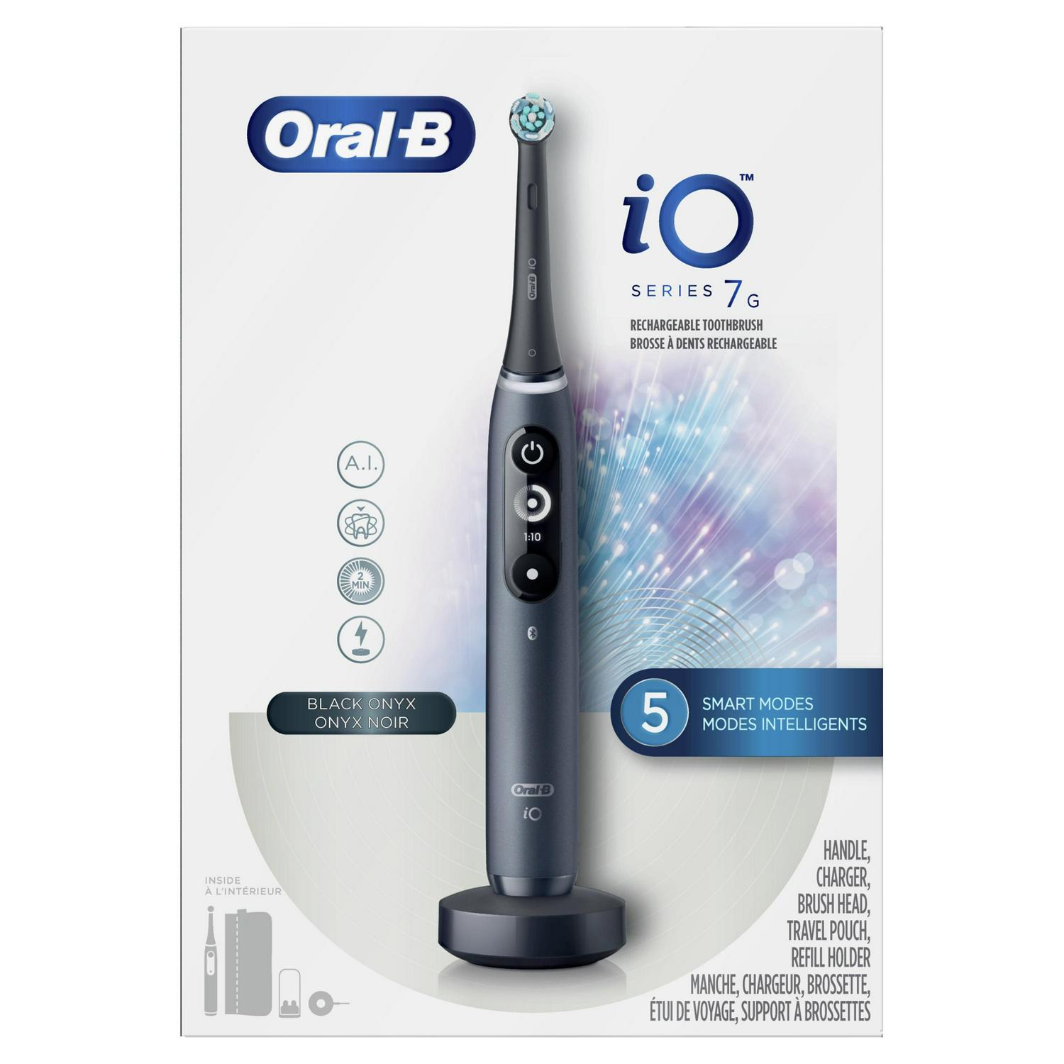 Oral-B iO Series 7G Electric Toothbrush with 1 Brush Head, Black Onyx - Image 2