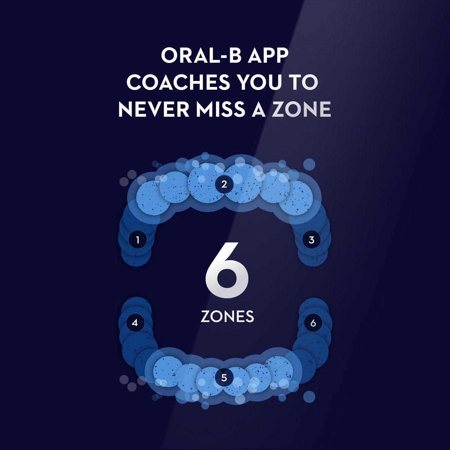 Oral-B iO Series 7 Electric Toothbrush, 2 Compact Brush Heads, Black Onyx, for Adults & Children 3+ - Image 5