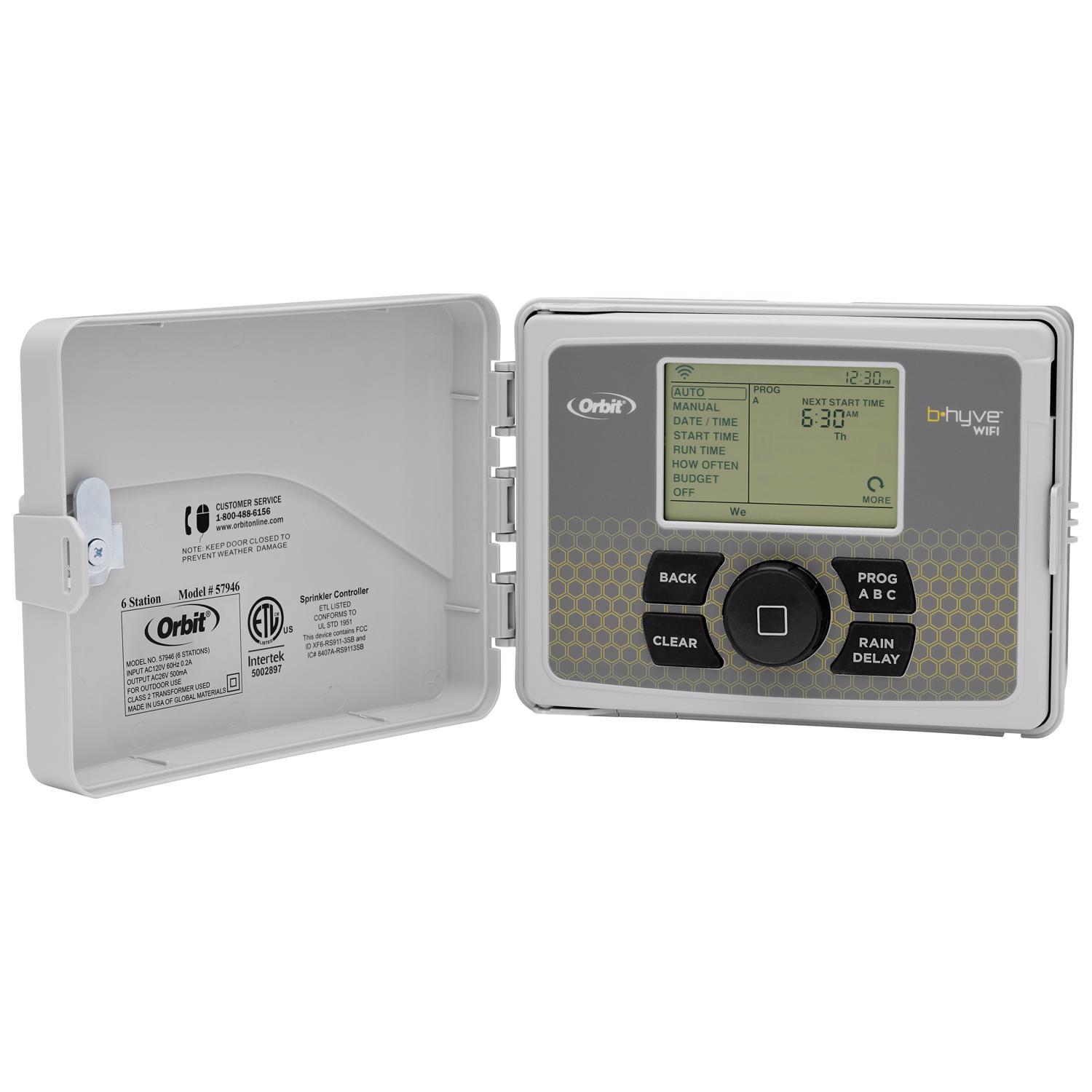 Orbit B-hyve 6-Station SMART Indoor/Outdoor Irrigation Sprinkler Controller