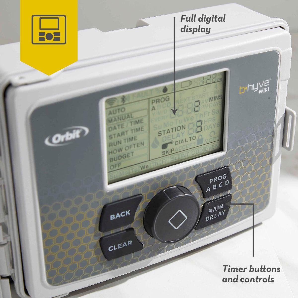 Orbit B-hyve 6-Station SMART Indoor/Outdoor Irrigation Sprinkler Controller - Image 4