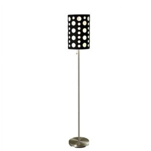 66" Tall Metal Floor Lamp, Retro design with Black