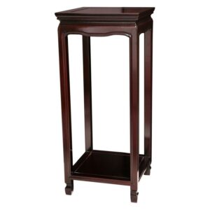 Oriental Furniture 28" Rosewood Oriental Square Stand, base