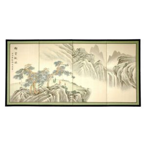 Oriental Furniture Mountain of Knowledge Silk Screen, 36"x72", decorative item, oriental design, any occasion, any room