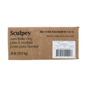 Sculpey: Original Sculpey Clay: White - 24 lb - Bulk Polymer Oven Bake Clay, Non-Toxic, Sculpting, Bake-Sand-Paint, Adults Kids, Art & Craft Supplies