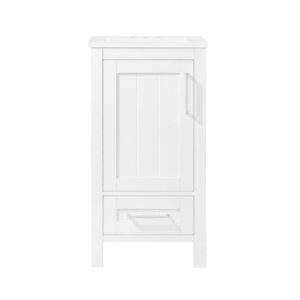 Ove Decors Kansas 18 W x 16" D Freestanding Bathroom Vanity with Sink, Pure White