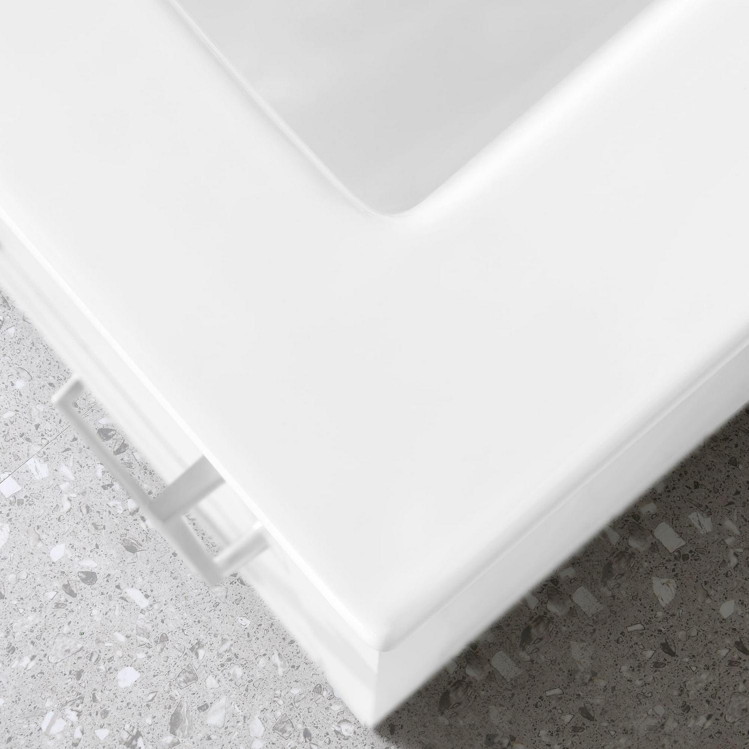 Ove Decors Kansas 18 W x 16" D Freestanding Bathroom Vanity with Sink, Pure White - Image 16