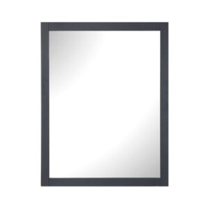 Ove Decors Tahoe 28" x 36" Framed Wall Mirror in Dark Charcoal