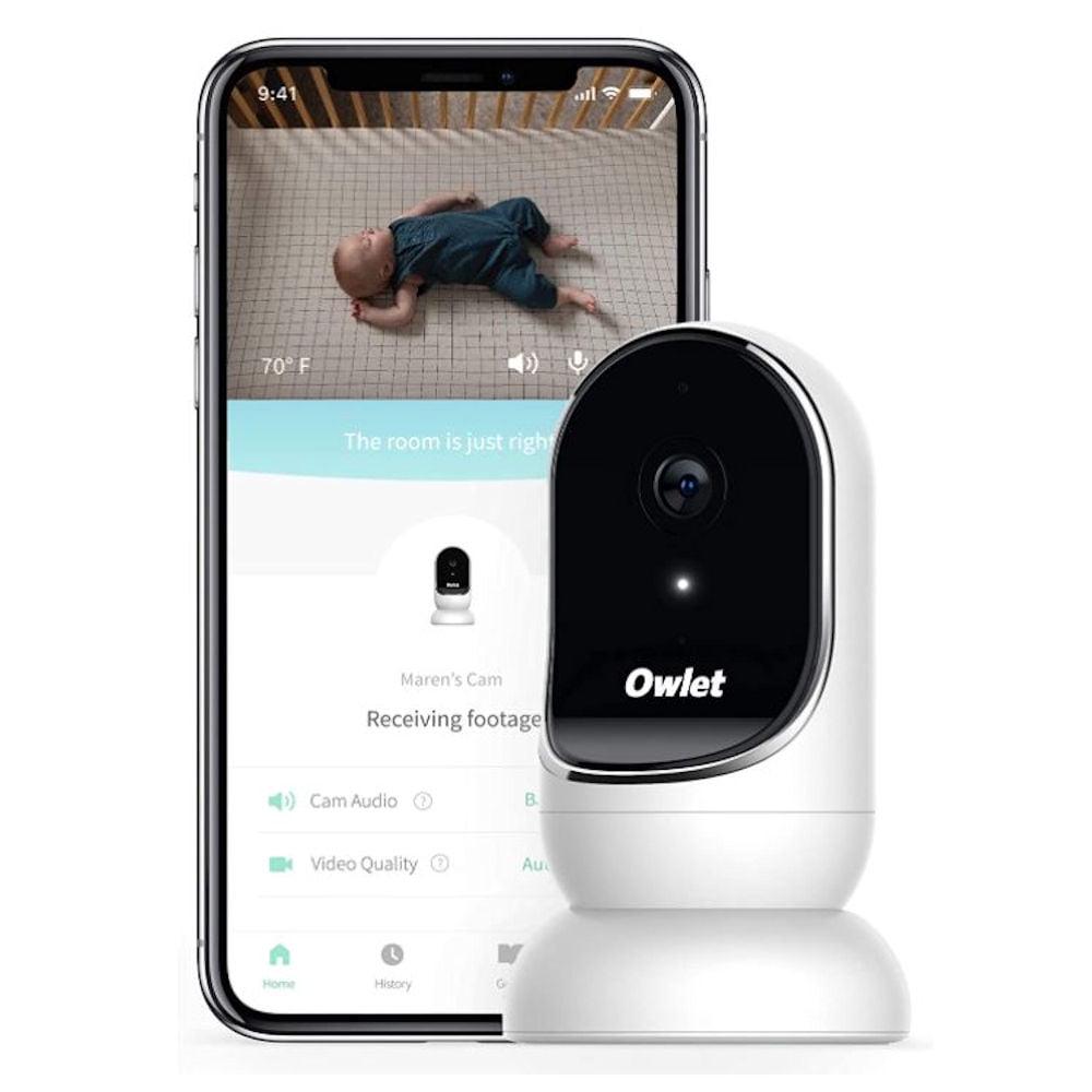Owlet Cam - Smart Portable Video Baby Monitor - HD Video Camera, Encrypted WiFi, Humidity, Room Temp, Night Vision & 2-Way Talk