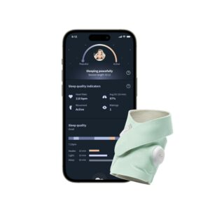 Owlet Dream Sock- FDA-Cleared Smart Baby Monitor with Live Health Readings & Notifications - Mint