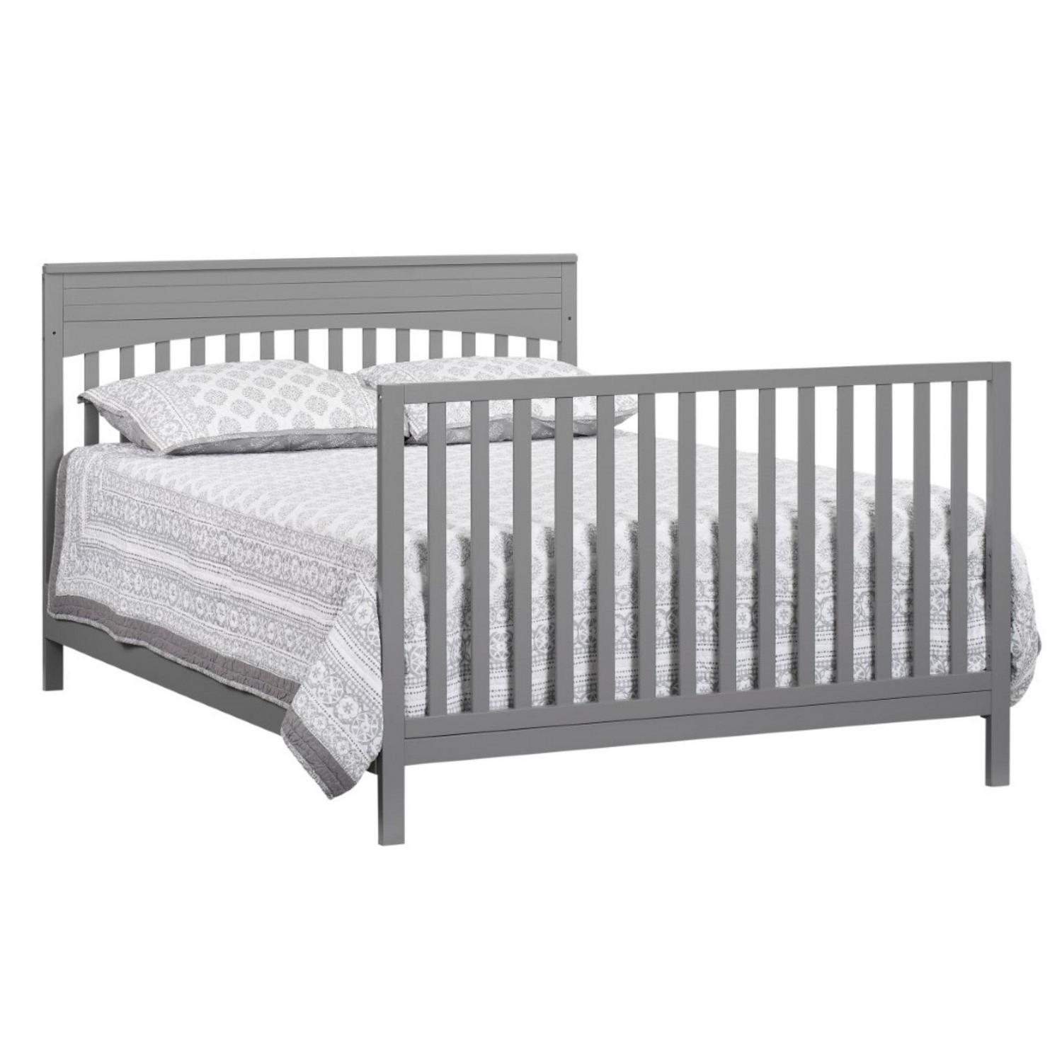 Oxford Baby Harper 4-in-1 Convertible Crib, Dove Gray, GREENGUARD Gold Certified, Wooden Crib - Image 7