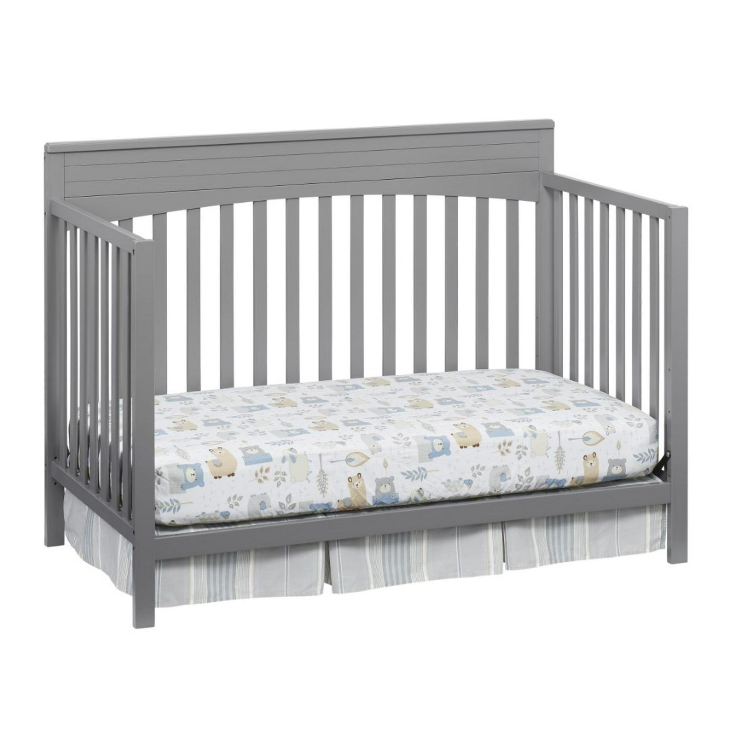 Oxford Baby Harper 4-in-1 Convertible Crib, Dove Gray, GREENGUARD Gold Certified, Wooden Crib - Image 6